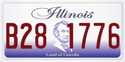 IL license plate B281776