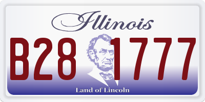 IL license plate B281777