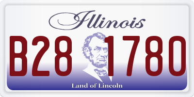 IL license plate B281780