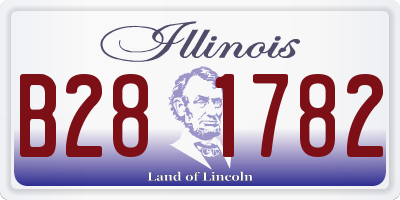 IL license plate B281782