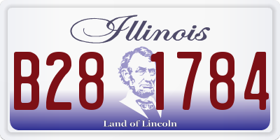 IL license plate B281784