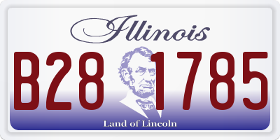 IL license plate B281785