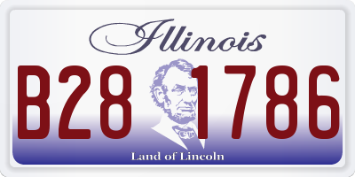 IL license plate B281786