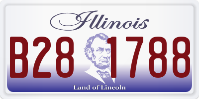 IL license plate B281788