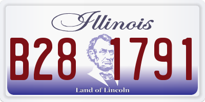 IL license plate B281791