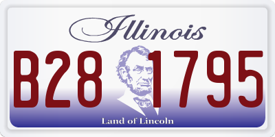 IL license plate B281795