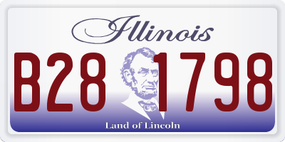 IL license plate B281798