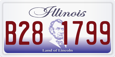 IL license plate B281799