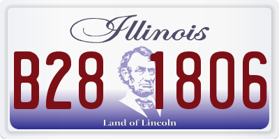 IL license plate B281806