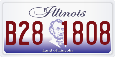 IL license plate B281808