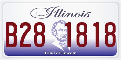 IL license plate B281818