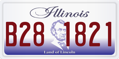 IL license plate B281821
