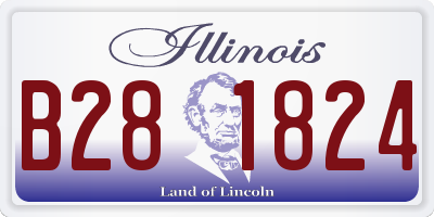 IL license plate B281824