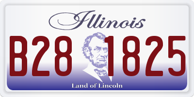 IL license plate B281825
