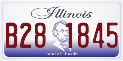 IL license plate B281845
