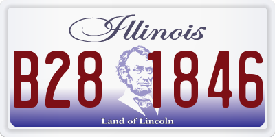 IL license plate B281846