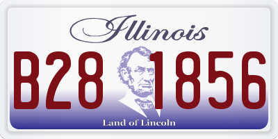 IL license plate B281856
