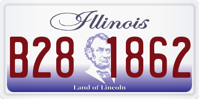 IL license plate B281862