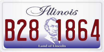 IL license plate B281864