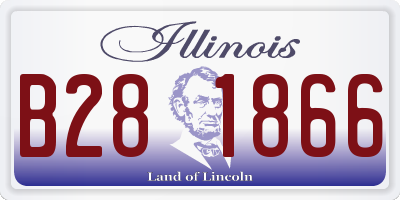 IL license plate B281866