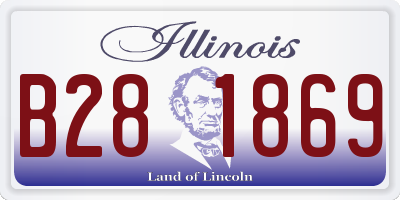 IL license plate B281869
