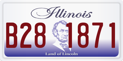 IL license plate B281871