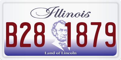 IL license plate B281879