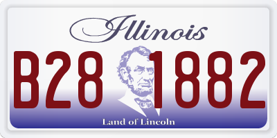 IL license plate B281882