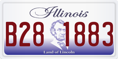 IL license plate B281883