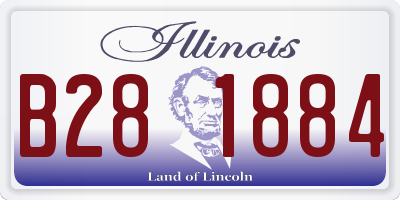 IL license plate B281884