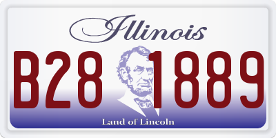 IL license plate B281889