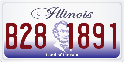 IL license plate B281891