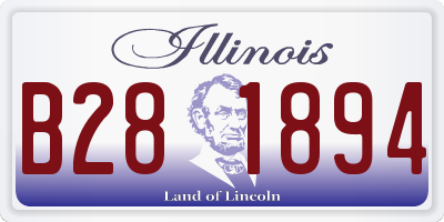 IL license plate B281894