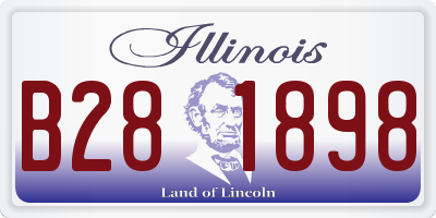 IL license plate B281898