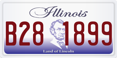 IL license plate B281899
