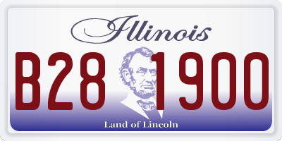 IL license plate B281900