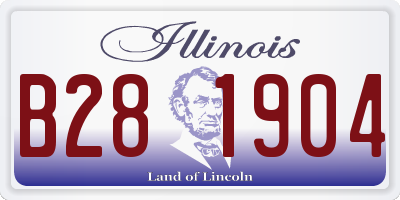 IL license plate B281904