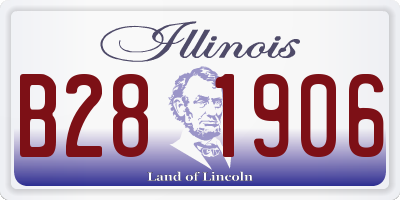 IL license plate B281906