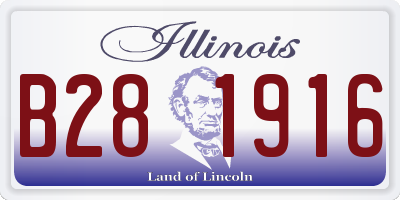 IL license plate B281916