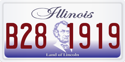 IL license plate B281919
