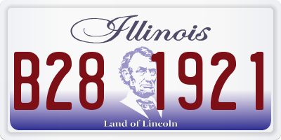 IL license plate B281921