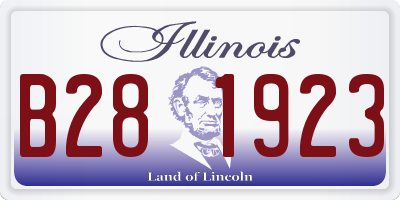 IL license plate B281923