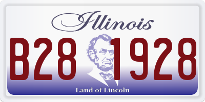 IL license plate B281928
