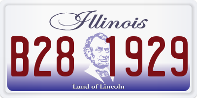 IL license plate B281929