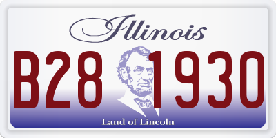 IL license plate B281930
