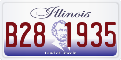 IL license plate B281935