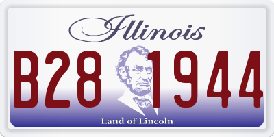 IL license plate B281944