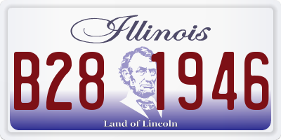 IL license plate B281946