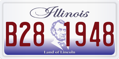 IL license plate B281948