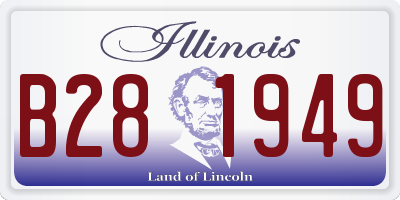 IL license plate B281949
